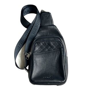 Bandicoot Crossbody Bag Sling Dark Blue Left or Right Side 3 Pockets 1 Pouch